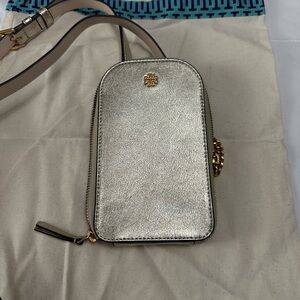 Tory Burch Gold Metallic Crossbody Bag